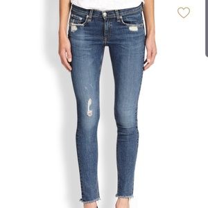 Rag & Bone La Paz Distressed Skinny Jeans Size 27